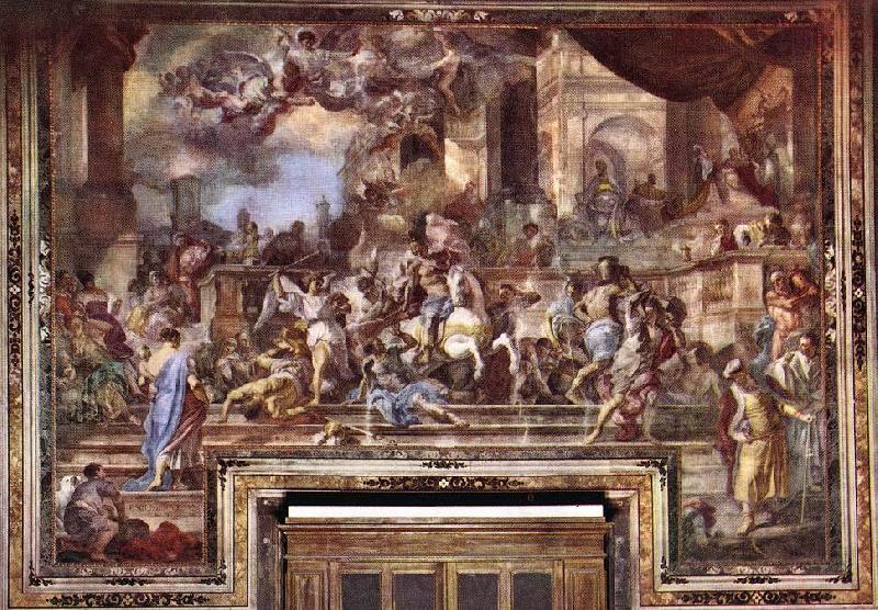 Francesco Solimena Expxulsion of Heliodorus from the Temple Spain oil painting art